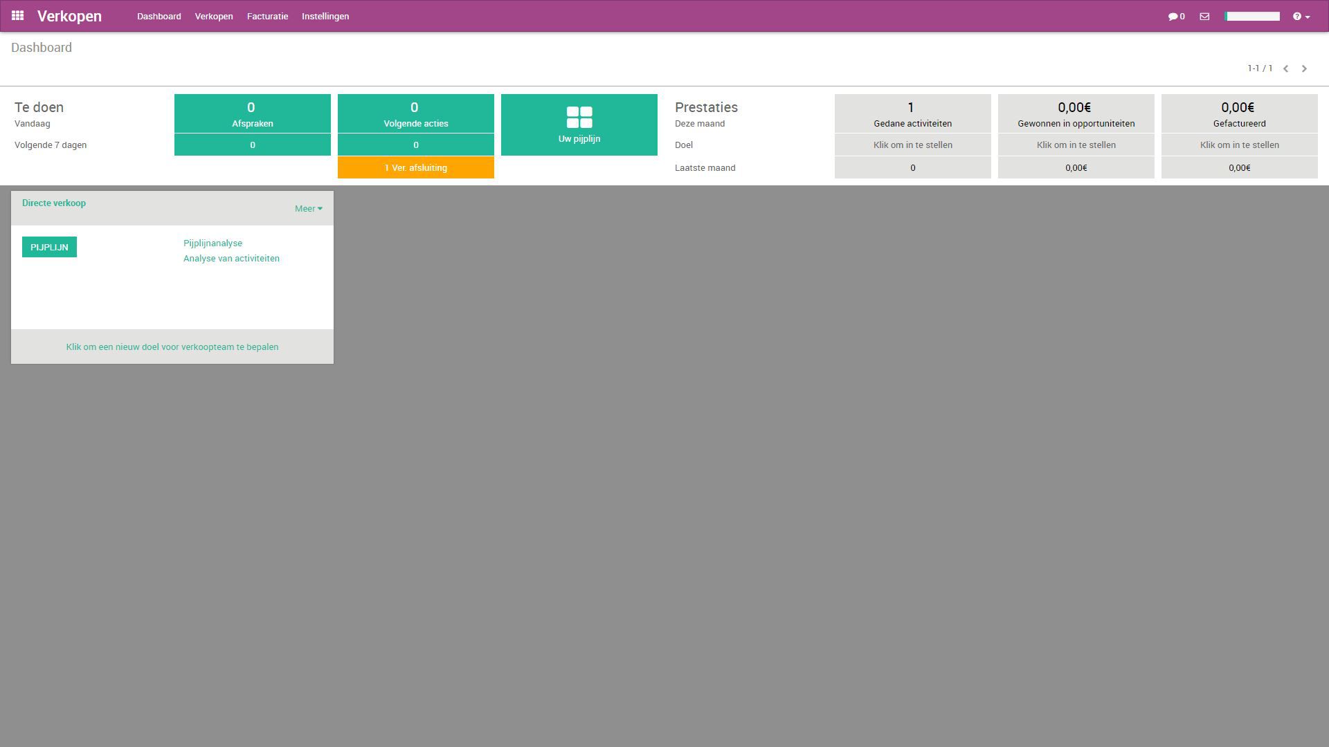 Odoo CRM alle leads in je pipeline dashboard